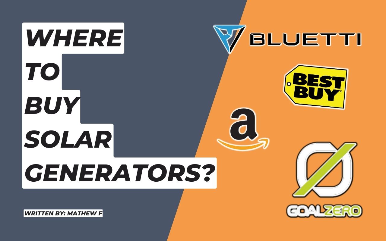 Where To Buy Solar Powered Generators?